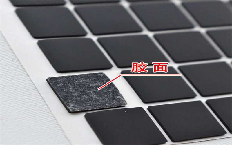 黑色圓形自粘硅膠腳墊 單面磨砂硅膠墊 網格硅膠防滑墊片